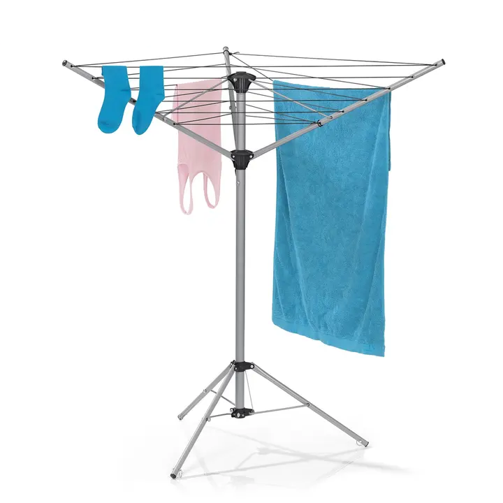 outdoor steel travel radiator airer clothes line camping rotary washing line