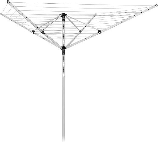 4 arms 50m aluminum rotary washing line with metal spike