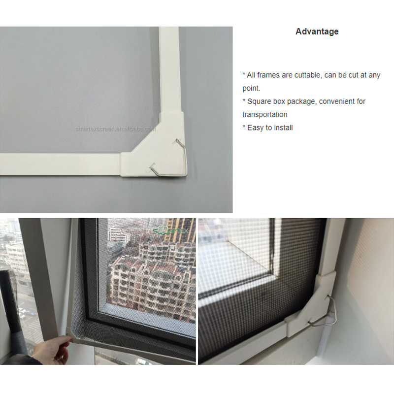 Diy Magnetic Window Mosquito Net Full Frame Loop magnetic Window Screen Insect Screen for Window