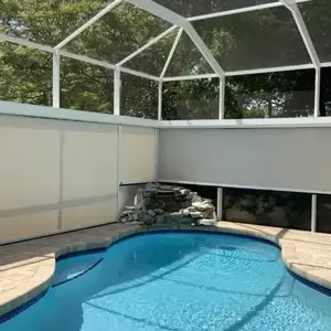 Affordable Patio Bug Protection Insect Polyester Screen Roll Pool Privacy Mesh Window Screen for Enclosed Pool