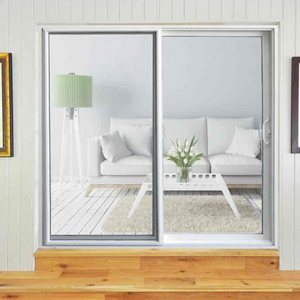 Factory prices customized size American style pvc modern sliding glass door pvc windows and doors