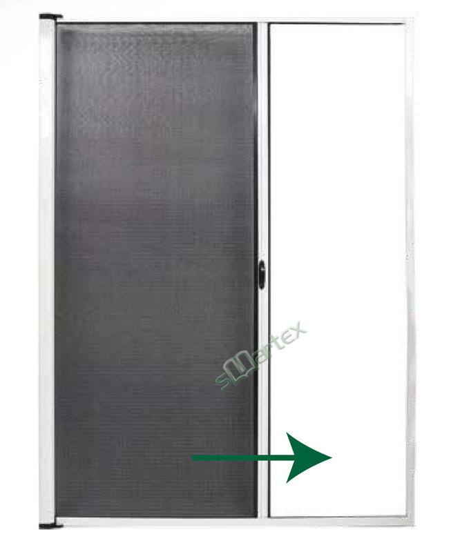 Custom made mosquito net folding screen roll up doors PVC profile commercial use retractable patio screen door