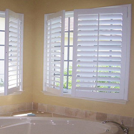 Durable design pvc window plastic blade plantation shutter windows blinds shades roller shutters supplier