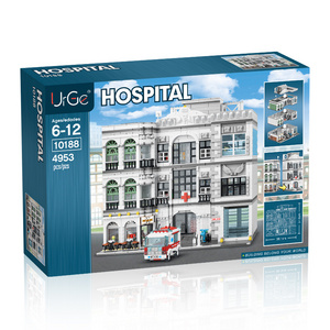 Early Educational Toys Small Particles Bricks Toys Hospital Models Bricks Child Gift Toys Set