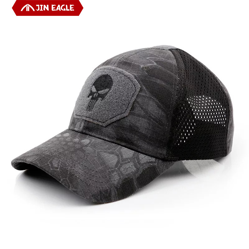 Camouflage Tactical Style Breathable Mesh Caps Custom Skull Hats New Men Hats Men Caps Outdoor Baseball Cap