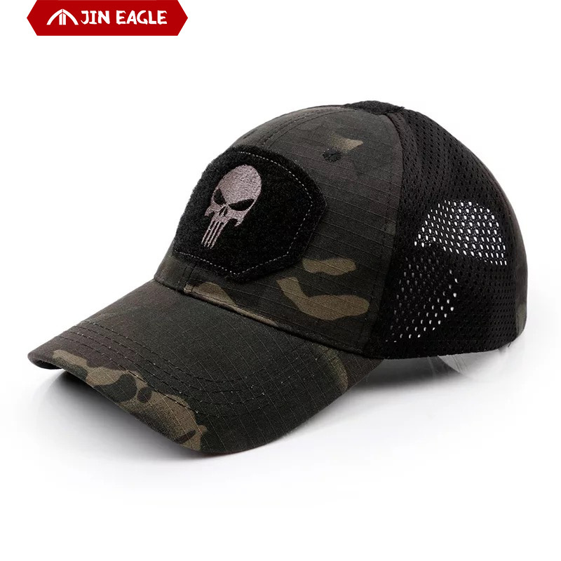 Camouflage Tactical Style Breathable Mesh Caps Custom Skull Hats New Men Hats Men Caps Outdoor Baseball Cap