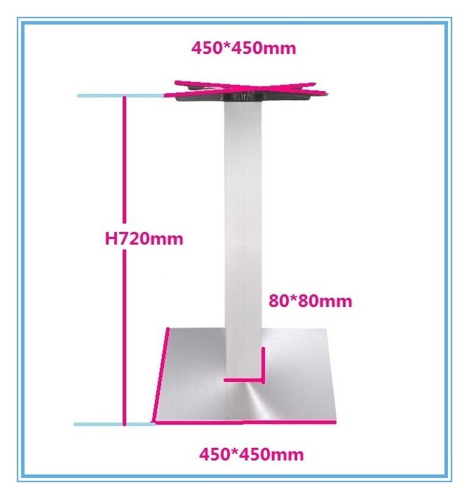 Modern Furniture Parts Stainless Steel Stable Table Legs