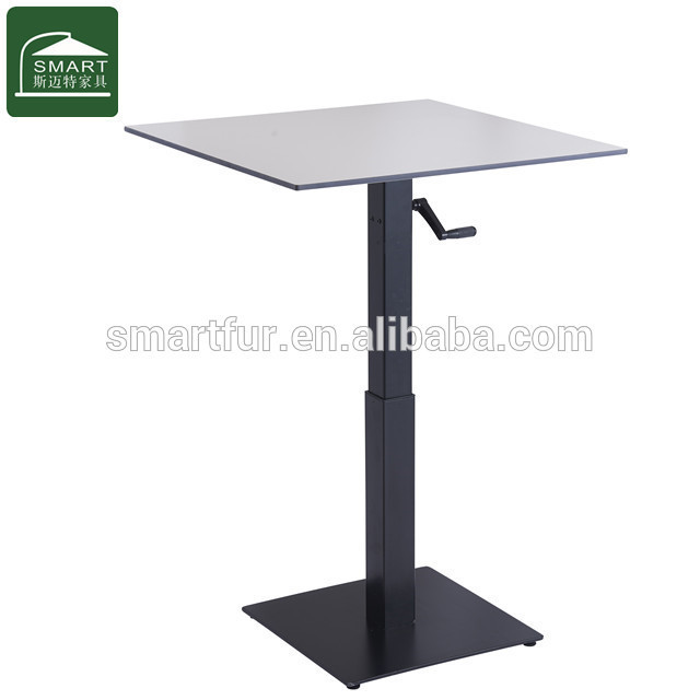 Modern Metal  Bar Table Leg Hand Crank Lift Table Base for Dining Room Furniture Legs