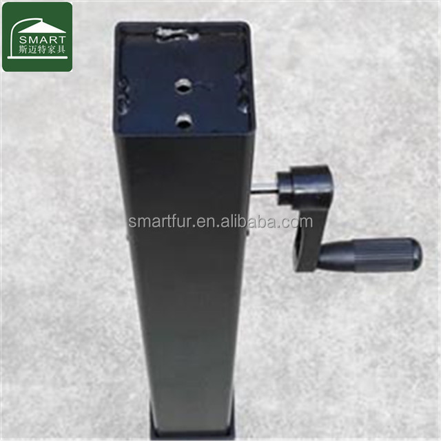 Wholesale height adjustable crank table base tube for patio furniture