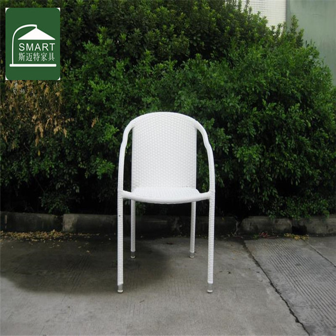 Best Selling Outdoor Stacking Rattan Chair With Aluminum Legs