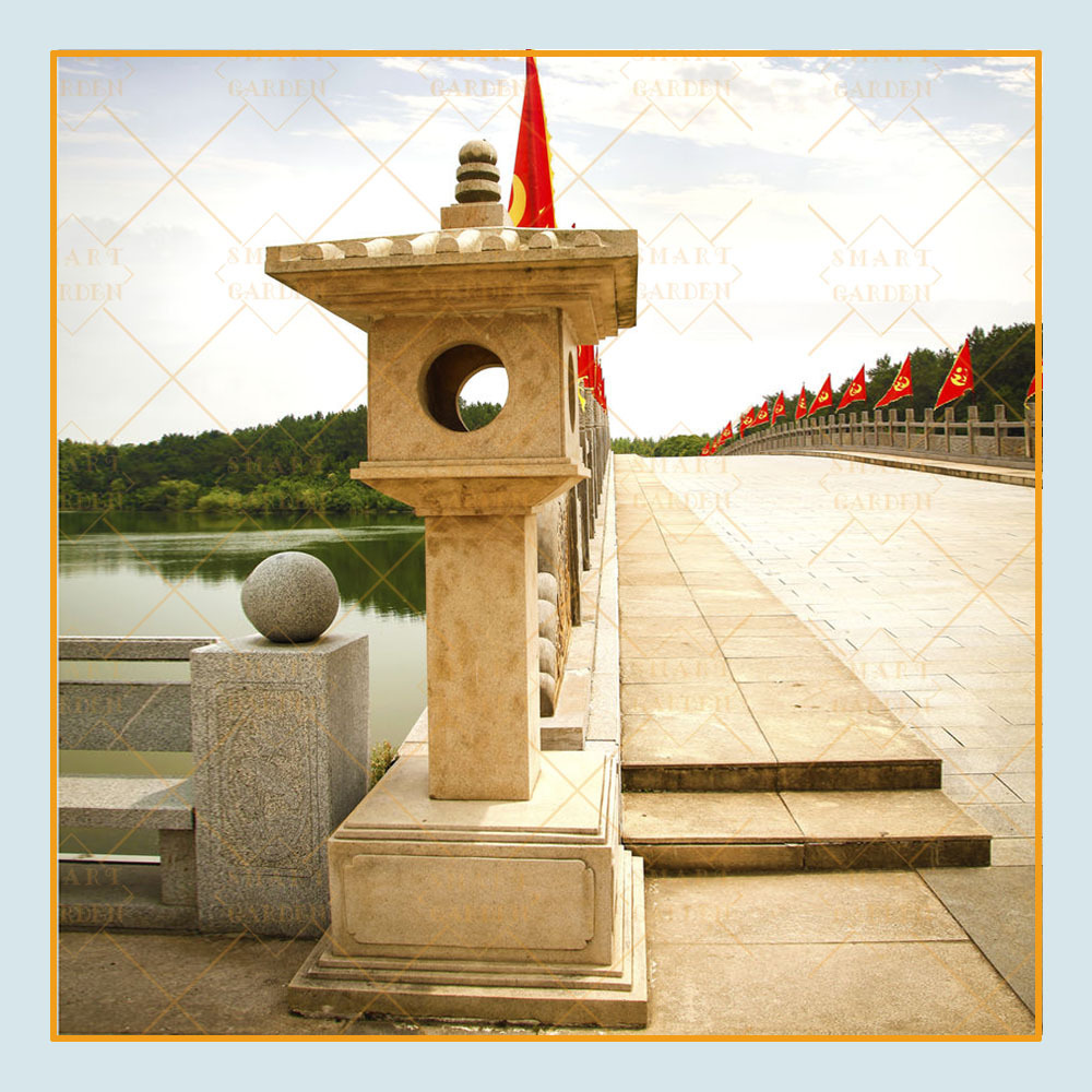 2018 Factory new carved outdoor anitque garden decor japanese stone lantern for sale