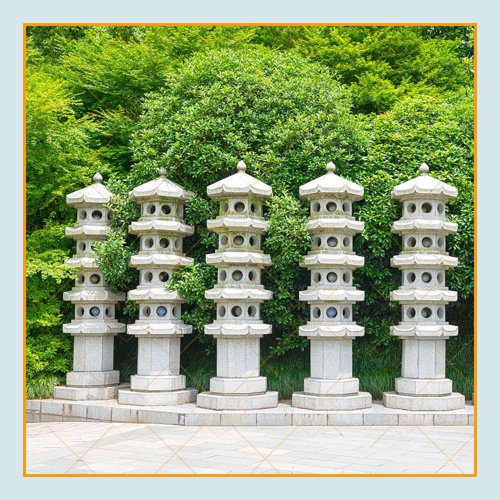 2018 Hot sale outdoor stone garden product japanese granite lantern sale