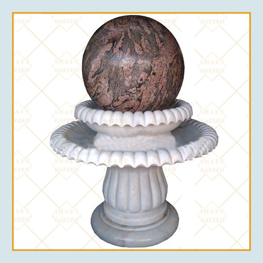 Hot sale garden decor stone floating black granite sphere ball fountain