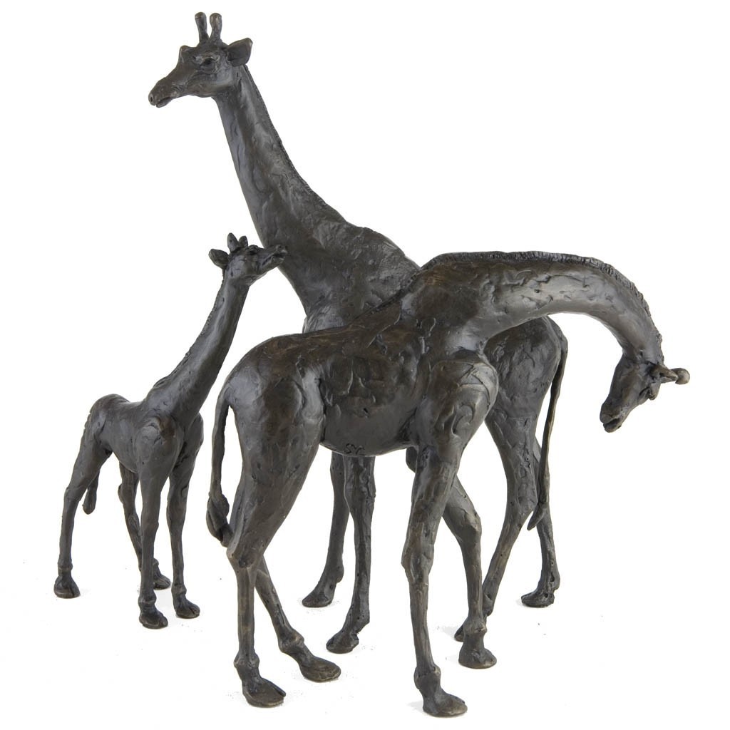 Life Size Giraffe Statue Bronze Copper Cast Large Animal Sculptures