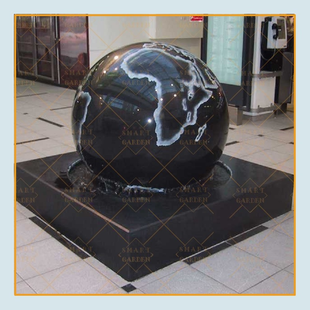 Large outdoor durable garden decorative granite floating sphere water fountain