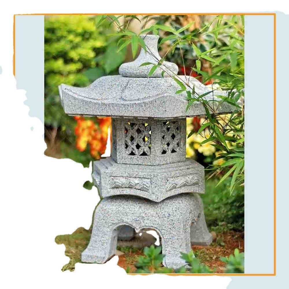 2018 Hot sale outdoor stone garden product japanese granite lantern sale