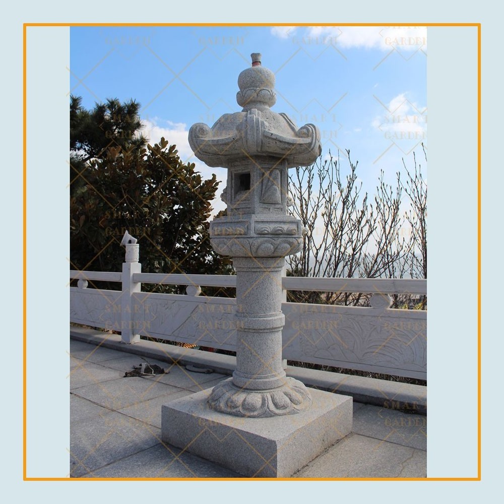 2018 Hot sale outdoor stone garden product japanese granite lantern sale