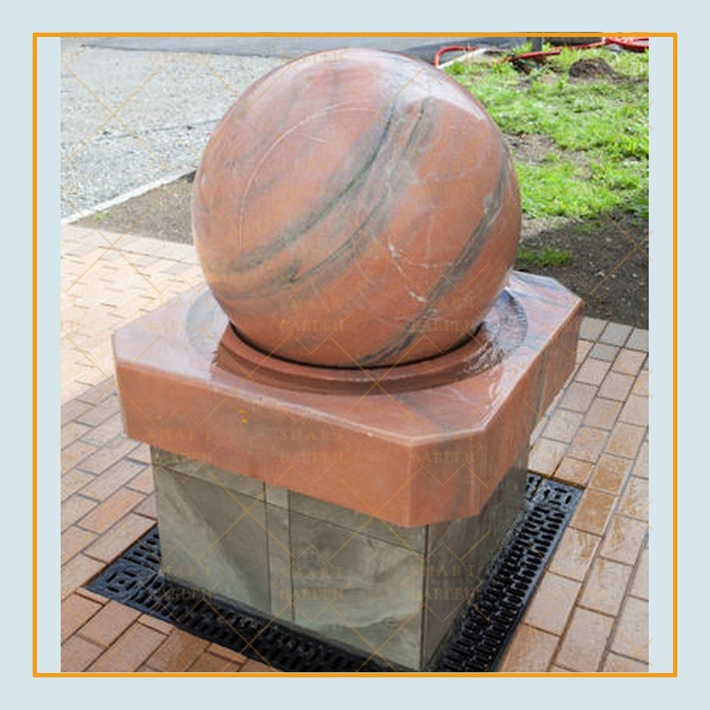 Large outdoor durable garden decorative granite floating sphere water fountain