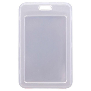 Flexible Transparent Hard Plastic Multi Id Card Holder Clear PP ID card Case