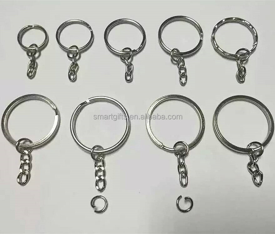 DIY Keychain 25mm iron Key Rings Chains Accessories Split Key Ring for promotional gifts