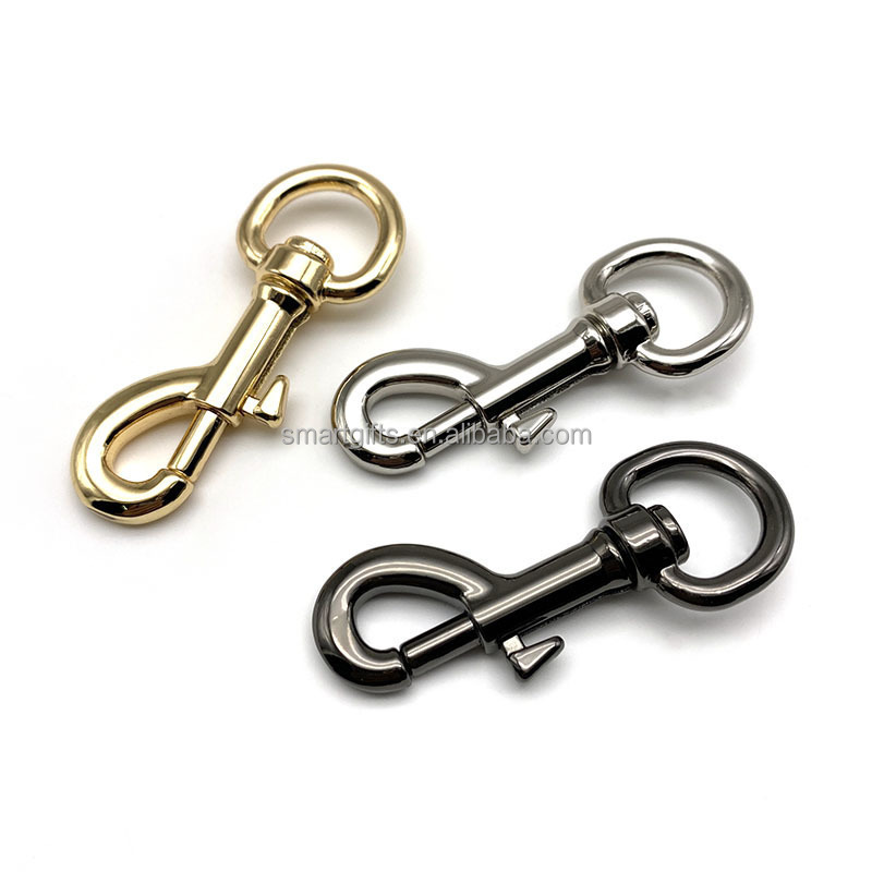 Wholesale Swivel Zinc Alloy Dog Leash Snap Hook Lobster Clasps For Hiking Camping Carabiner Pet Chain Accessories