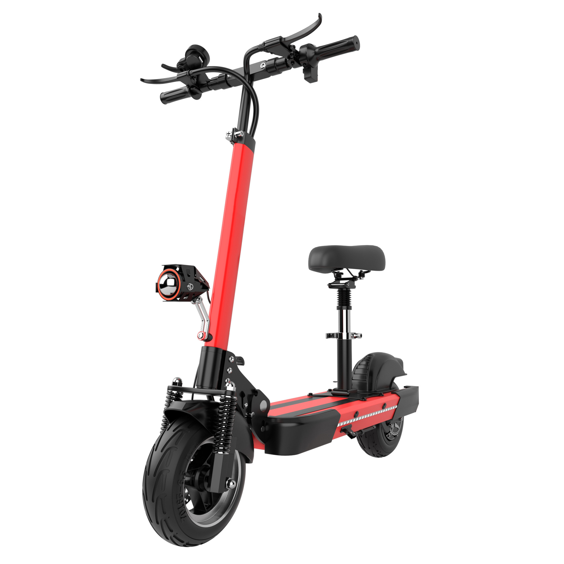 Off Road 10 Inch Fat Tire Electric Scooter Adult 50 km Long Range   Electric Scooter With Seat EU UK Warehouse