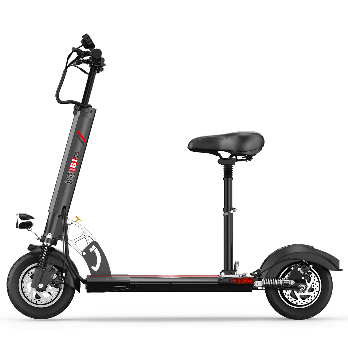 Off Road 10 Inch Fat Tire Electric Scooter Adult 50 km Long Range   Electric Scooter With Seat EU UK Warehouse