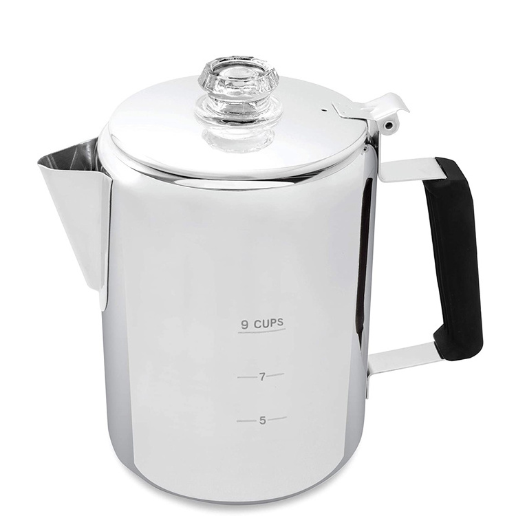 9 CUP Campfire or Stove Top Coffee Making Coffee Pot