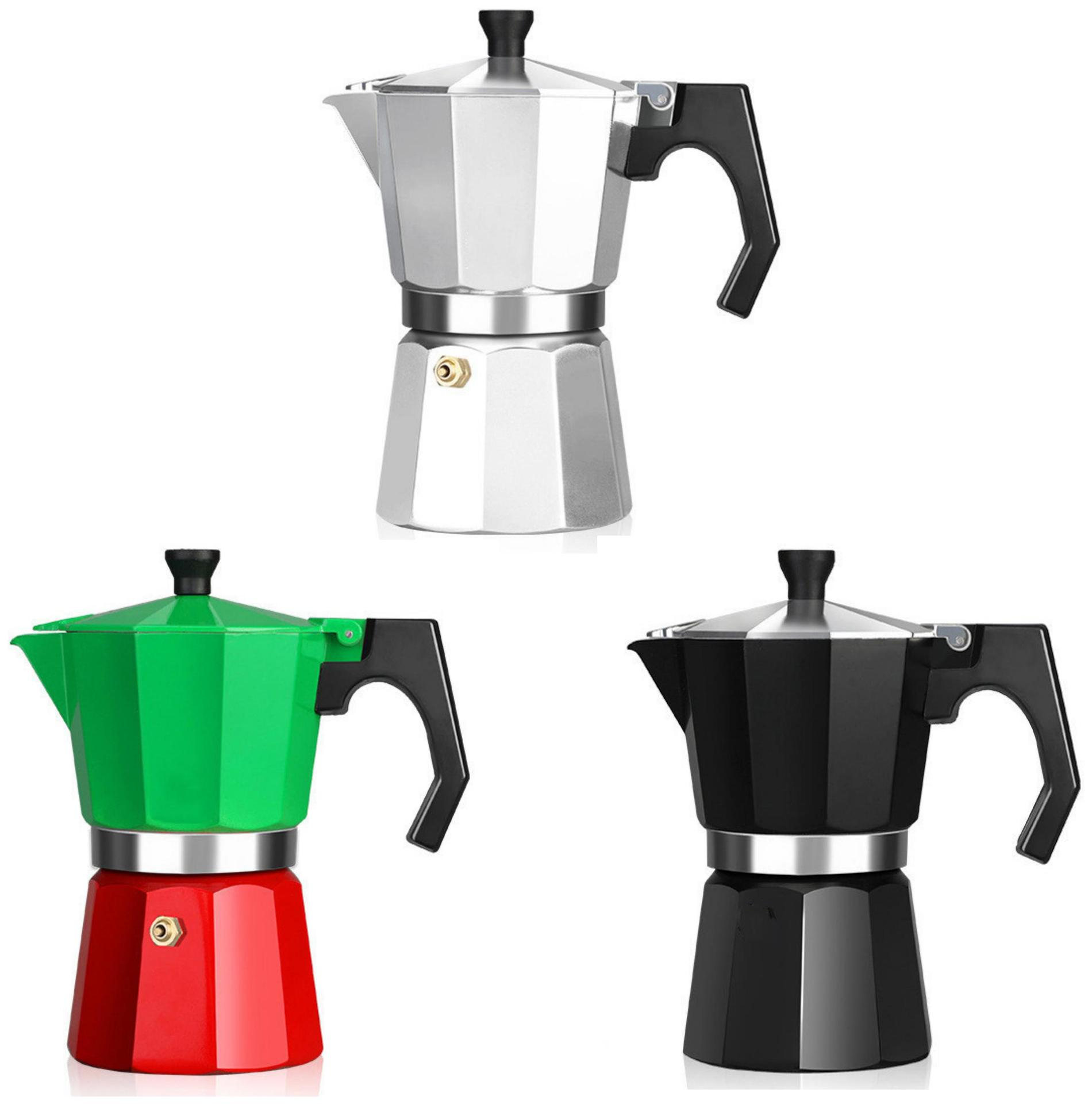 Aluminum food grade 6 cups 300 ml Good quality coffee pot Brewing espresso moka pot