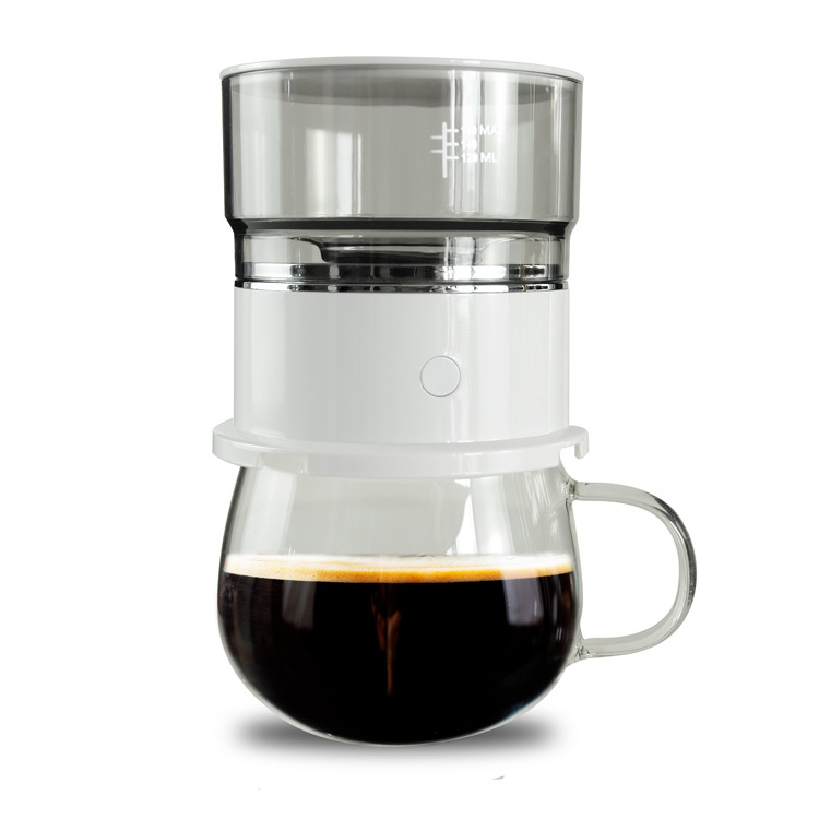 Home and Travel Use 160ML Mini Hand Brew Automatic Portable Drip Electric Coffee Makers Mini Drip Moka Coffee Maker