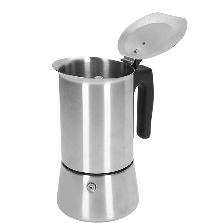 Stainless Steel Stove-Top Espresso Maker Coffee Pot Italian Moka Percolator