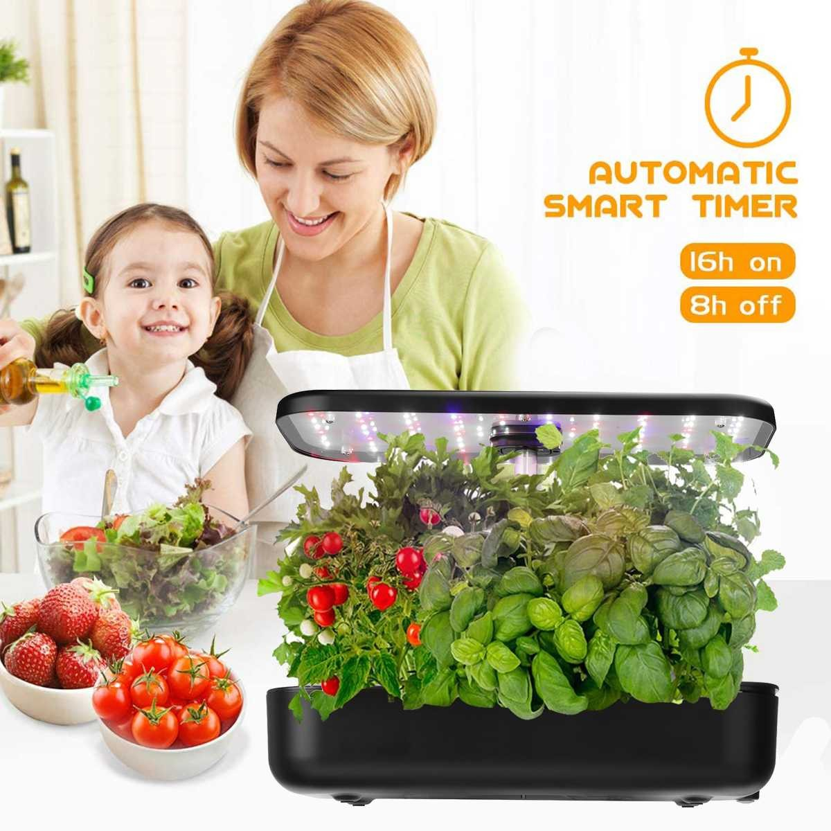 New pots with 12 Pods Intelligent Flower Garden Hydroponic Growing System LED Screen Touch Panel Control Smart Garden