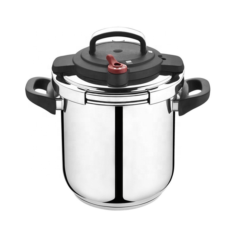 Professional Manufacturer Kitchen Induction Use Stainless Steel Pressure Cooker with Bakelite Handle Rotation Pressure Cooker