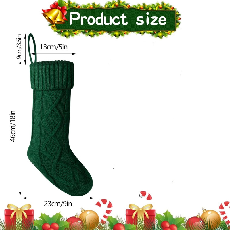 2023Christmas Stockings Large Personalized Stockings Knit Xmas Stocking Christmas Decoration for Home Fireplace Decoration Gifts