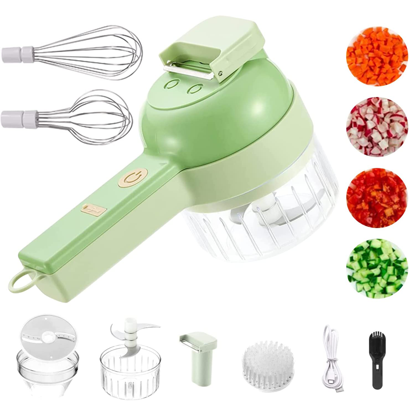 New Upgrade Fruit Cutter Wireless Electric Adjustable Blade Processor Chopper Safe Multifunction All-in-1 Thin Vegetable Slicer