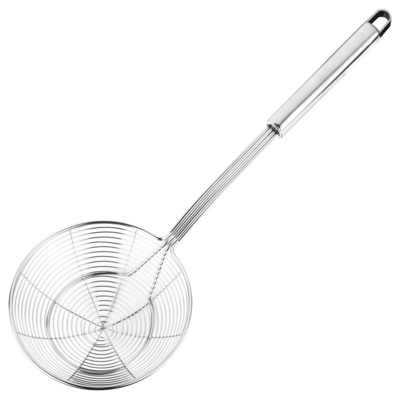 2023 Solid Stainless Steel Spider Strainer Skimmer Ladle For Cooking Frying Wire Strainer Pasta Strainer Spoon Kitchen Utensils