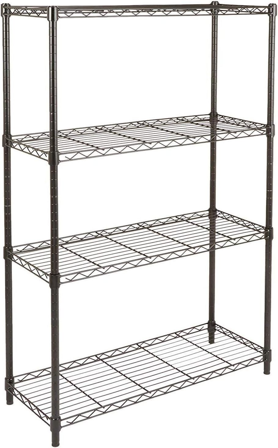 Amazon bestseller 2 4 5 Tier Wire Shelving Units Adjustable Metal Storage Rack NSF Pantry Shelves Kitchen Organization Shelf