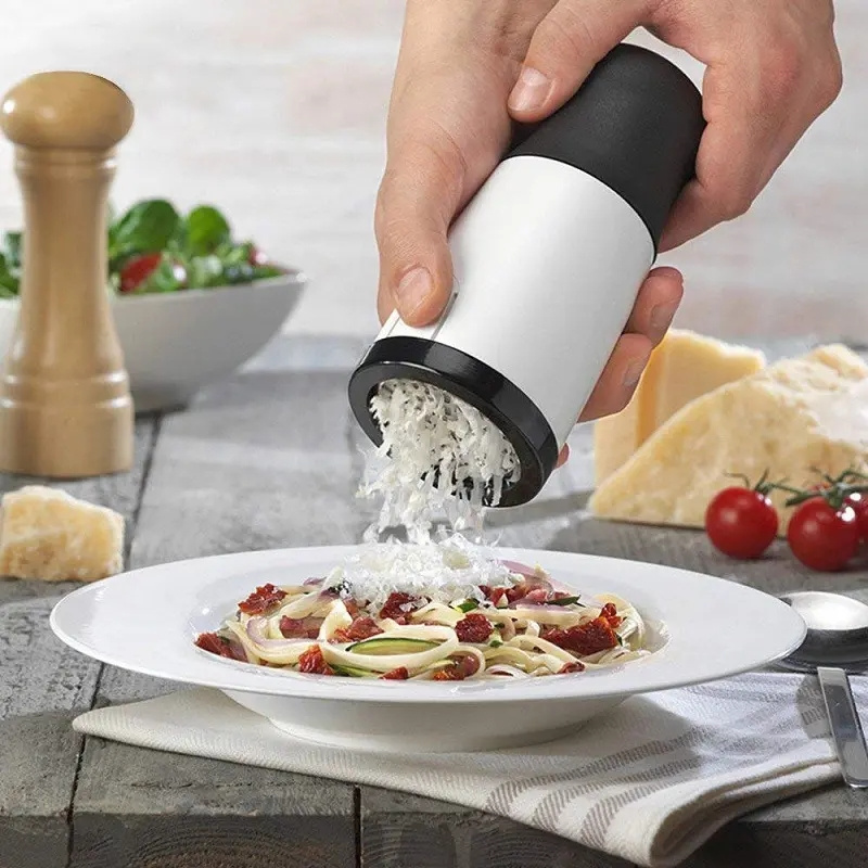 Hot Sale Cheese Grater Handheld Cheese Mill ABS+Stainless Steel Heavy Duty Chocolate Butter Cutter For Table Meals Kitchen Tools