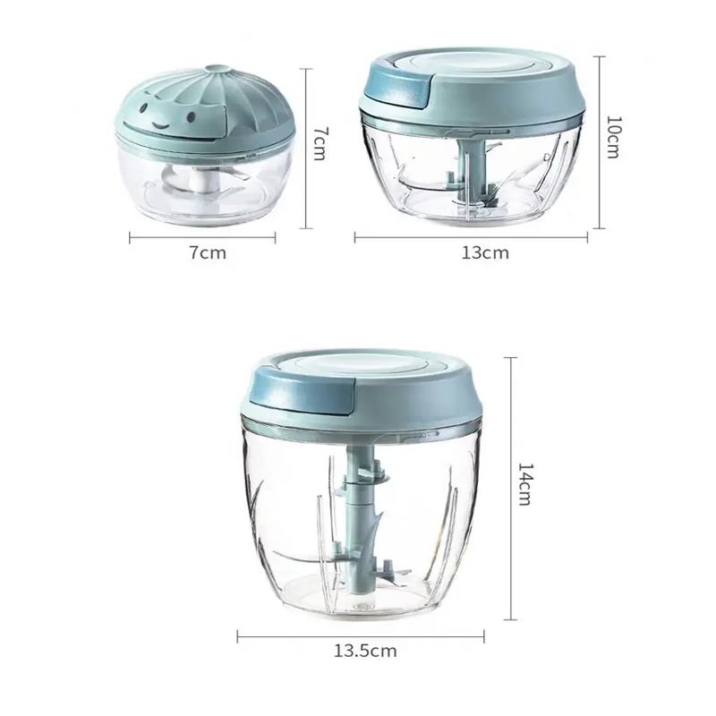 2023 Hot Sale Hand Chopper Manual Rope Food Processor Slicer Shredder Salad Maker Kitchen Vegetable Tools Garlic Onion Masher