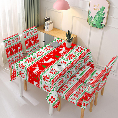 2023 Christmas Checkered Tartan Rectangle Tablecloth Xmas Table Cloths Stain Resistant Washable Table Cover for Dining Parties