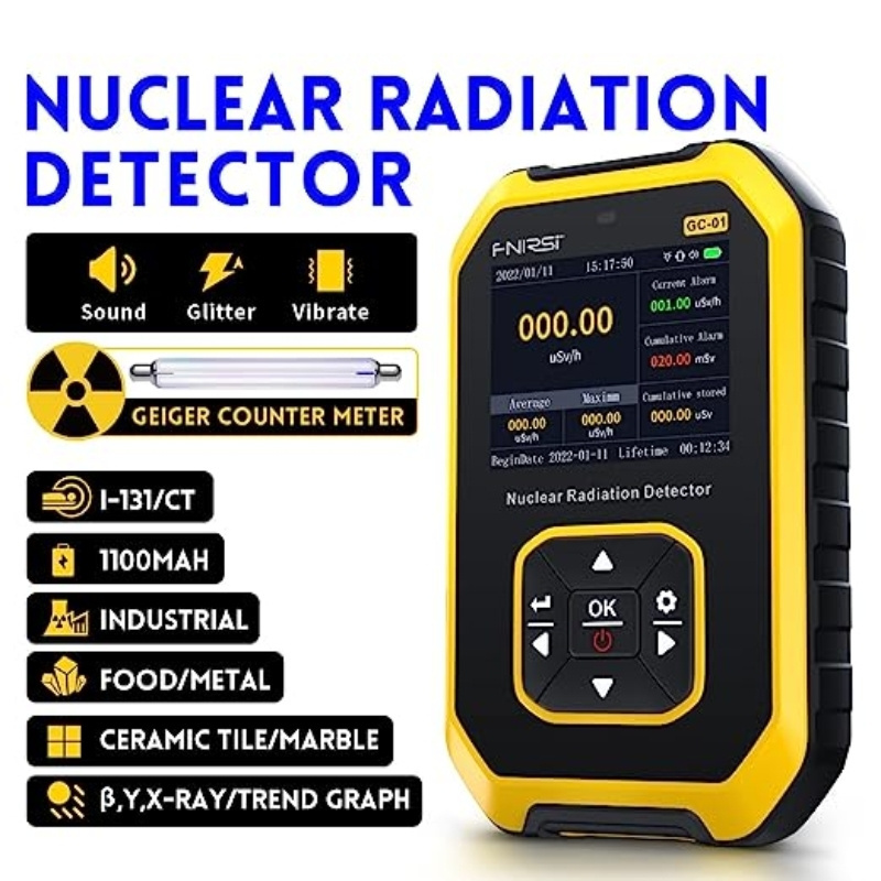 Hot Sale FNIRSI GC-01 Geiger Counter Nuclear Radiation Detector Personal Dosimeter X-ray Radioactivity Tester Marble Detector