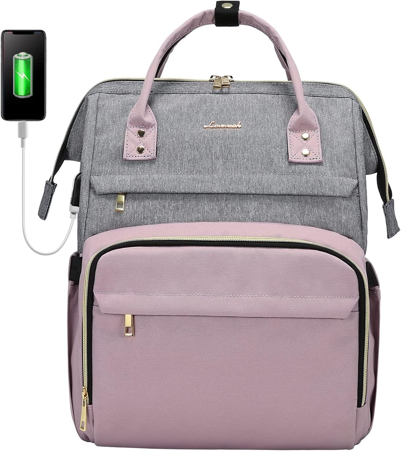 Laptop Backpack for Women Fashion Business Computer Backpacks Travel Bags Purse Doctor Nurse Work Backpack with USB Port