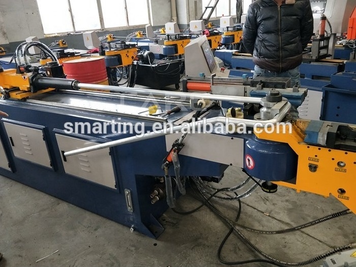 DW50CNC Fully Automatic 2 Axis CNC Rotary Draw Tube Pipe Bending Machine with extension mandrel length