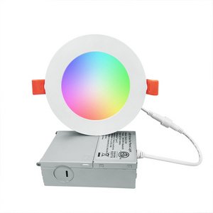 Alexa Google Home Wifi Control Flush Mount Home Decorative RGB Smart LED Ceiling Panel Light