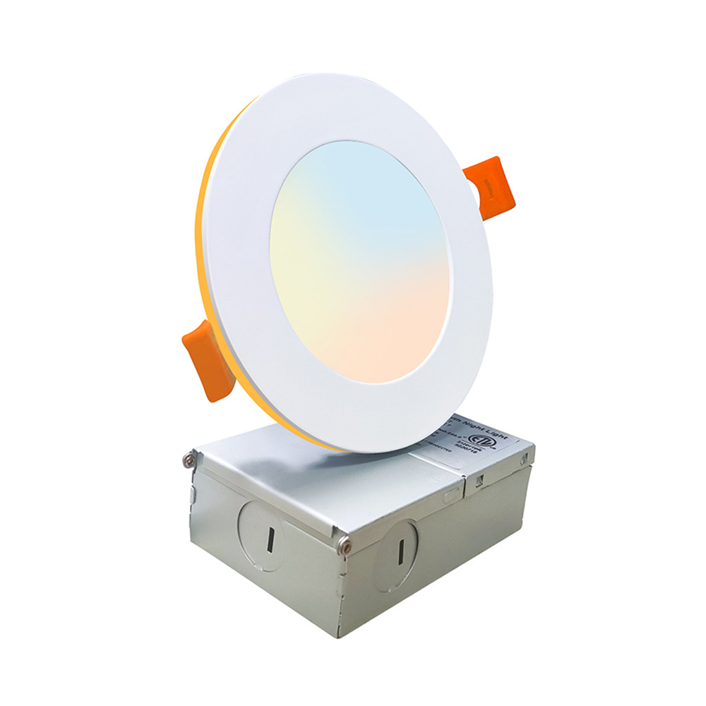 OEM&ODM Support Added Ambience Night Light Cutout 105mm Pot Light with Night Mode Lighting Fixture