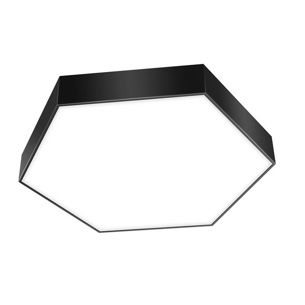 DIY Working Light High Lumens Less Energy Cost Fitness Club Hallway Light Fixture 5000K  Hexagon Ceiling Hanging Light