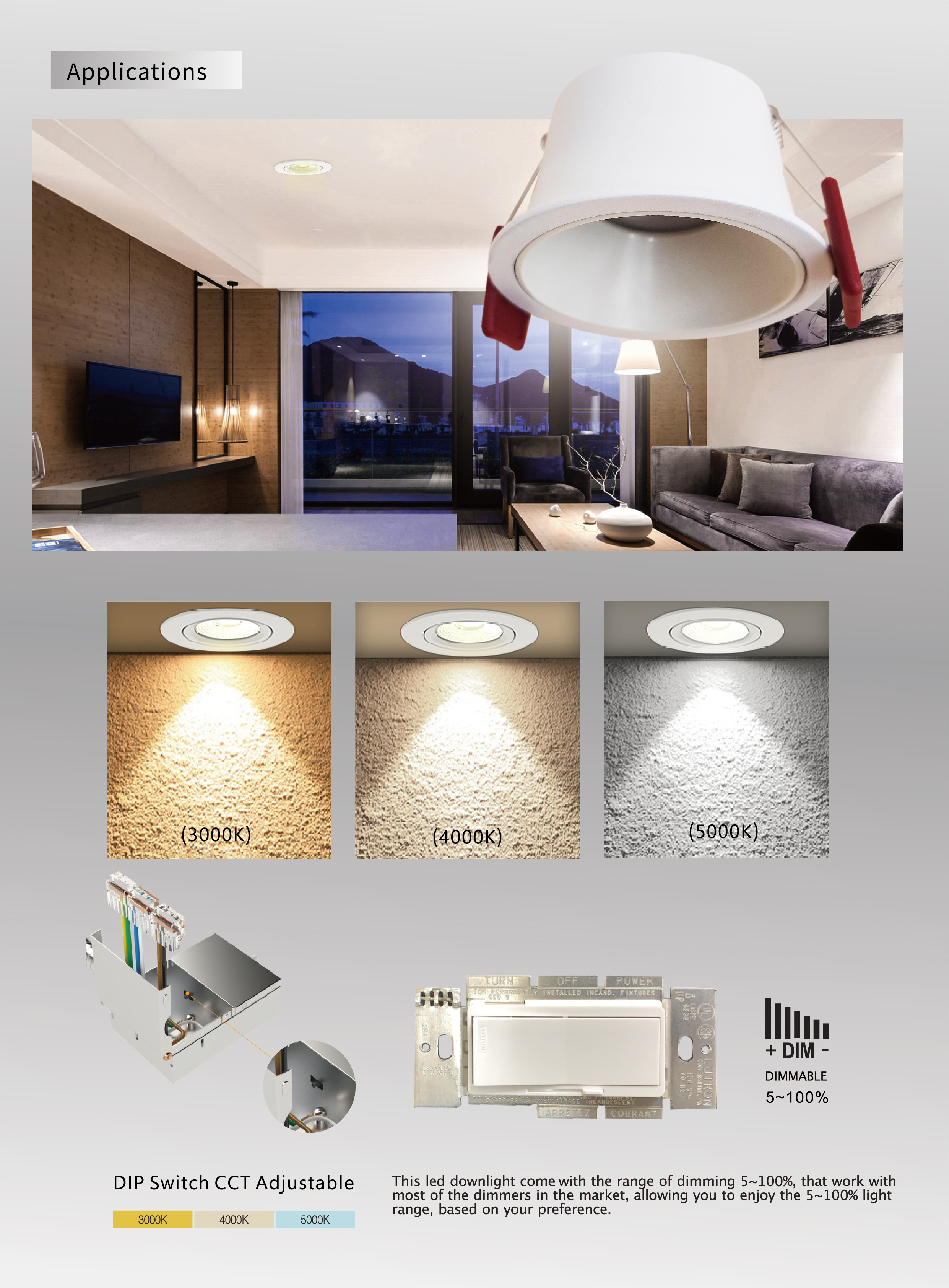 Shenzhen Technology Anti Glare IP44 UGR 19 Recessed 7W 9W 12W 15W 18W 20W 24W 30W 40W 50W Retrofit COB LED Downlight