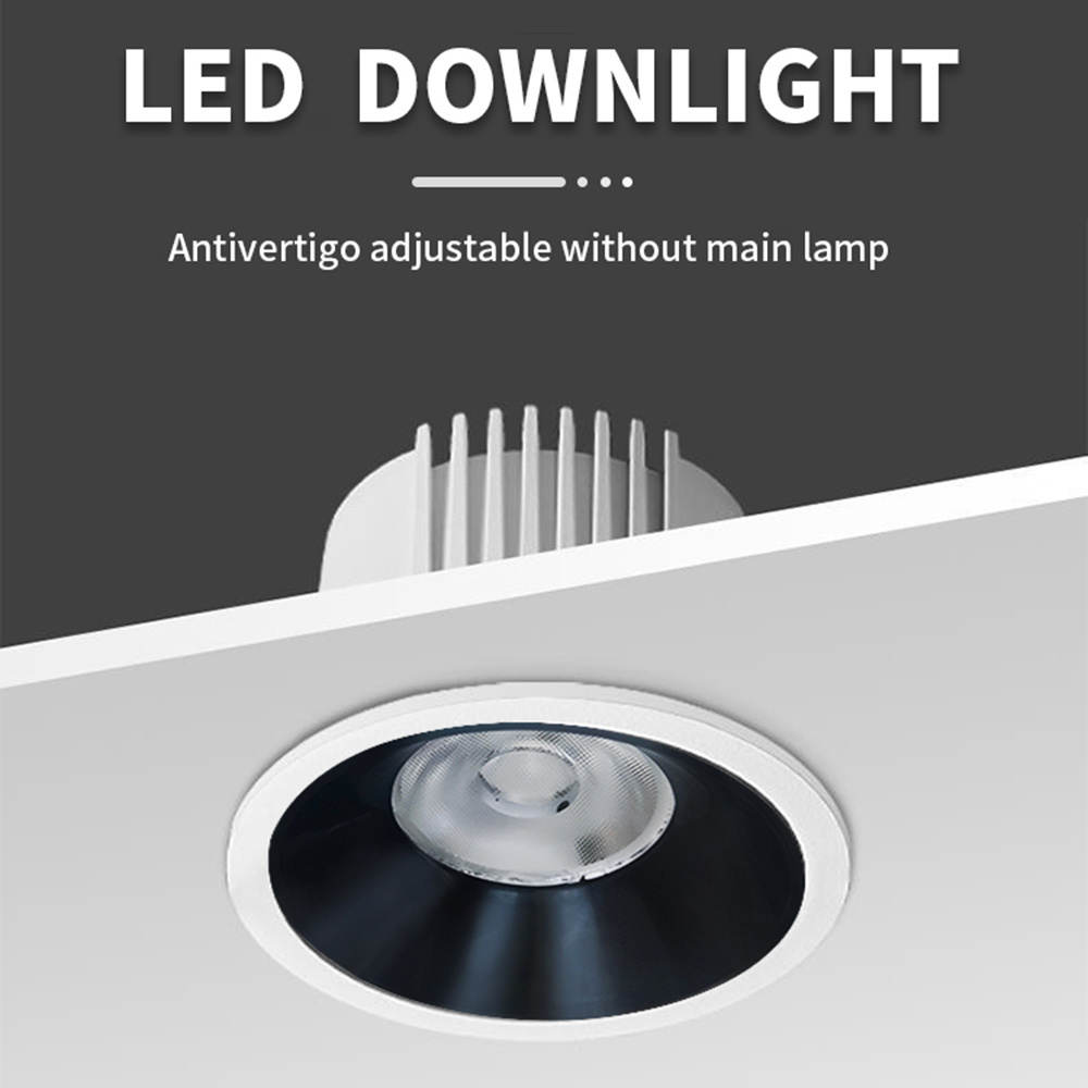 Fire rated Dimmable Flicker-free COB Lighting 9W 900Lumen Recessed Downlight