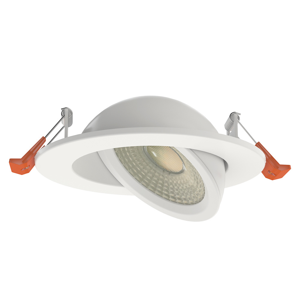 4 inch 6 inch 5CCT Gimbal Recessed Downlight 360 Degree Angle with Junction box Wall Wash Adjustable Led Ceiling Light