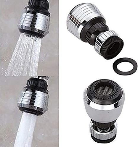 360 Rotate Swivel Water Saving Tap Aerator Diffuser Faucet Nozzle Filter Adapter